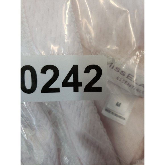 Miss Elaine Essentials womens M PINK Long Gown Long Sleeve - Picture 9 of 9